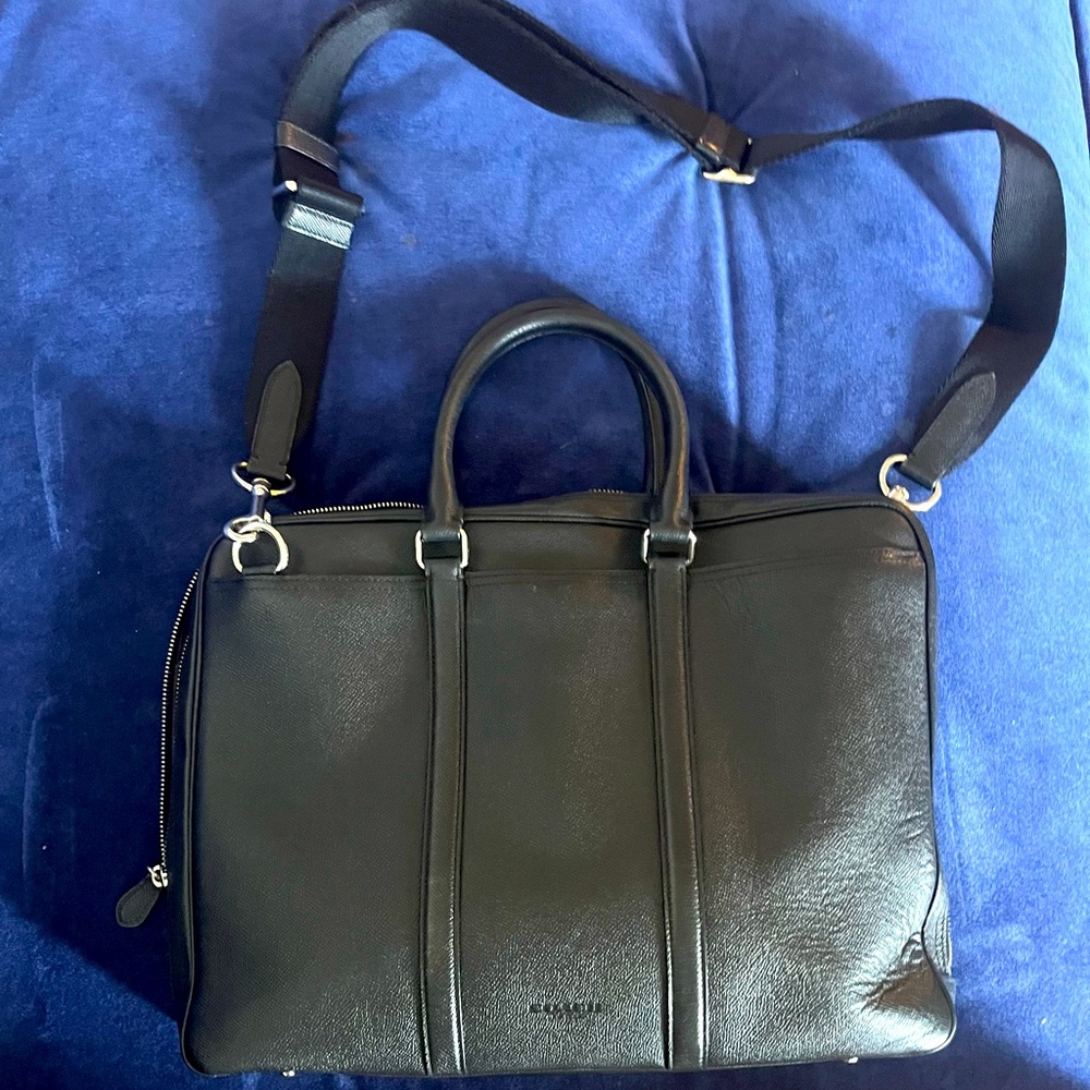 Coach leather briefcase